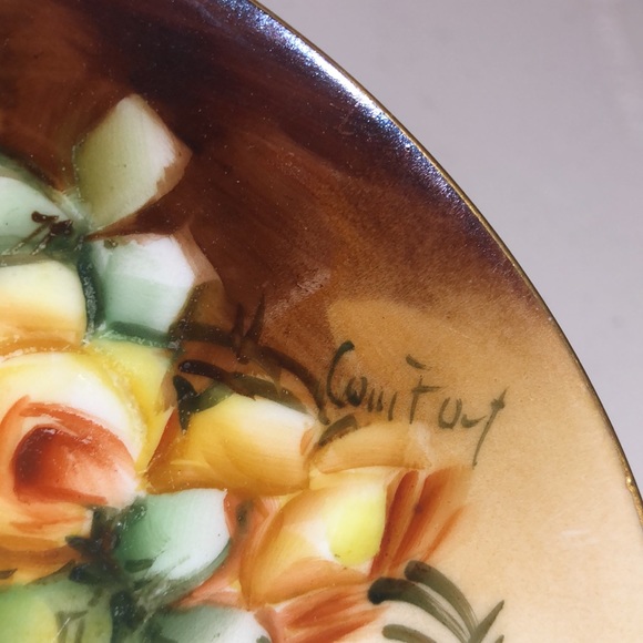 Vintage Like New J&C Bavaria Hand Painted with Author Signature Plate - Picture 6 of 8